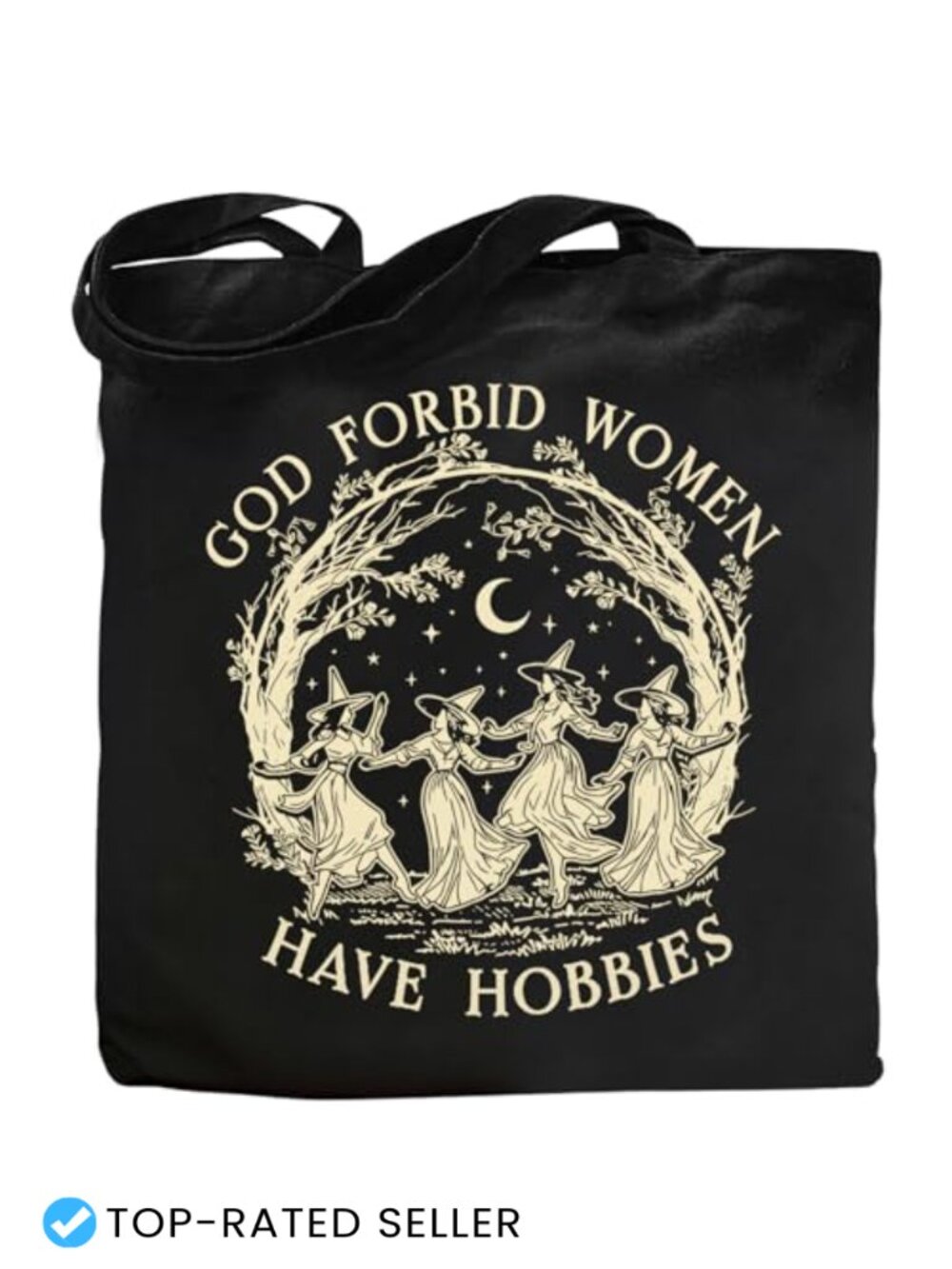 Reusable Canvas Tote Bag Witchy Gifts for Women Funny Sarcastic Spooky